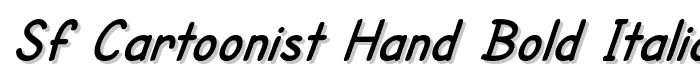 SF Cartoonist Hand Bold Italic font